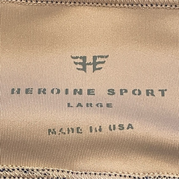 Heroine Sport Y Sports Bra in Metallic-jersey Size Large - Picture 5 of 5
